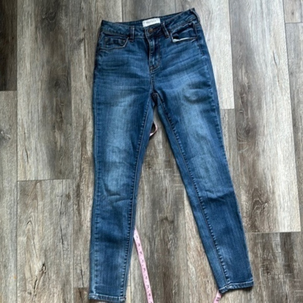 Pacsun jeans high rise skinny size 25 blue denim bikercore
